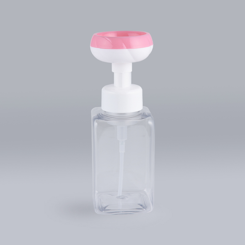 PET Refillable Foaming Lotions Portable Flower Shape Pump Head Soap Shampoo Bottle